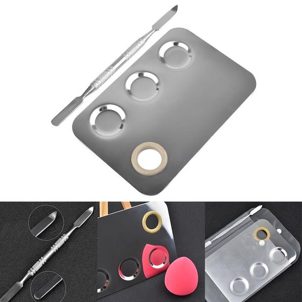 nail art equipment 1pcs stainless steel cosmetic makeup gel palette spatula with grooves square cream foundation mixing tools, Silver
nail art equipment 1pcs stainless steel cosmetic makeup gel palette spatula with grooves square cream foundation mixing tools, Silver