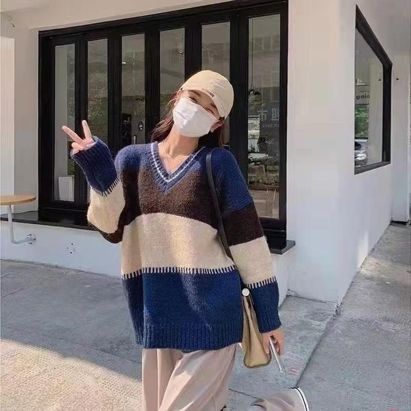 women's sweaters stripe sweater casual jumpers fashion long sleeve cotton clothing loose o-neck autumn winter pullovers houthion, White;black
women's sweaters stripe sweater casual jumpers fashion long sleeve cotton clothing loose o-neck autumn winter pullovers houthion, White;black