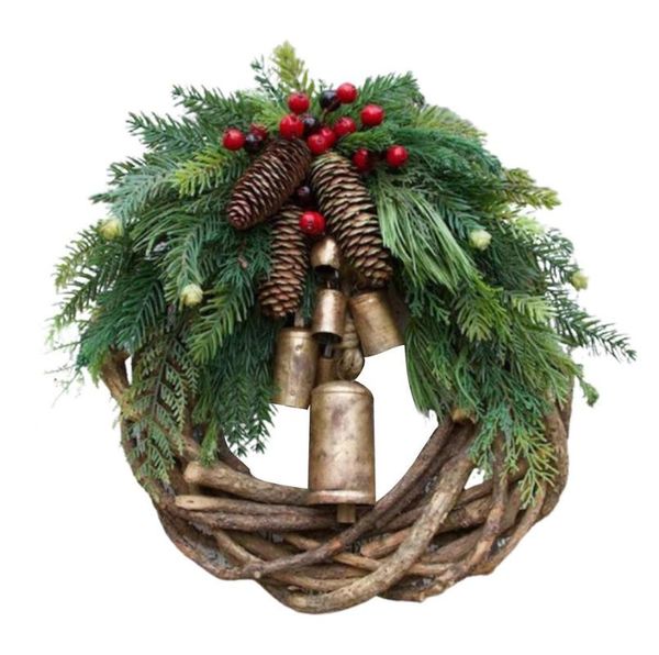 decorative flowers & wreaths door wreath farmhouse christmas with bronze bell decorations for thanksgiving hanging garland
decorative flowers & wreaths door wreath farmhouse christmas with bronze bell decorations for thanksgiving hanging garland