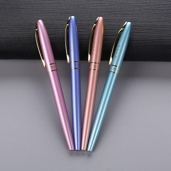 fountain pens 1pcs wholesale sheet metal pen office gift business student 7023 
fountain pens 1pcs wholesale sheet metal pen office gift business student 7023