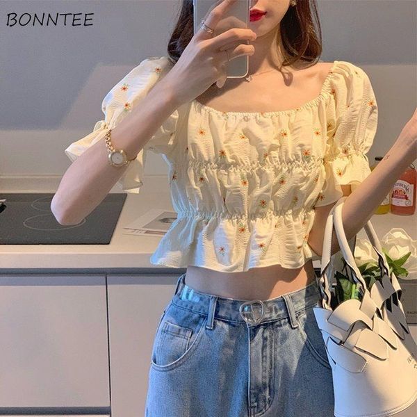 women's blouses & shirts blouse women printed sweet short puff sleeve fashion ruffles square collar korean style streetwear leisure stu, White
women's blouses & shirts blouse women printed sweet short puff sleeve fashion ruffles square collar korean style streetwear leisure stu, White