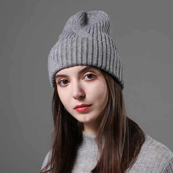 beanie/skull caps design fashionable autumn winter hats knitted real wool beanie solid colors ski gorros casual warm muts hat, Blue;gray
beanie/skull caps design fashionable autumn winter hats knitted real wool beanie solid colors ski gorros casual warm muts hat, Blue;gray