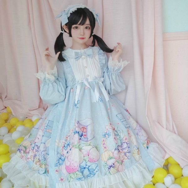 new cartoon ribbon print long lolita sleeve beautiful girly princess party dress girlfriend birthday present cosplay show attire cgee, Black;gray
new cartoon ribbon print long lolita sleeve beautiful girly princess party dress girlfriend birthday present cosplay show attire cgee, Black;gray