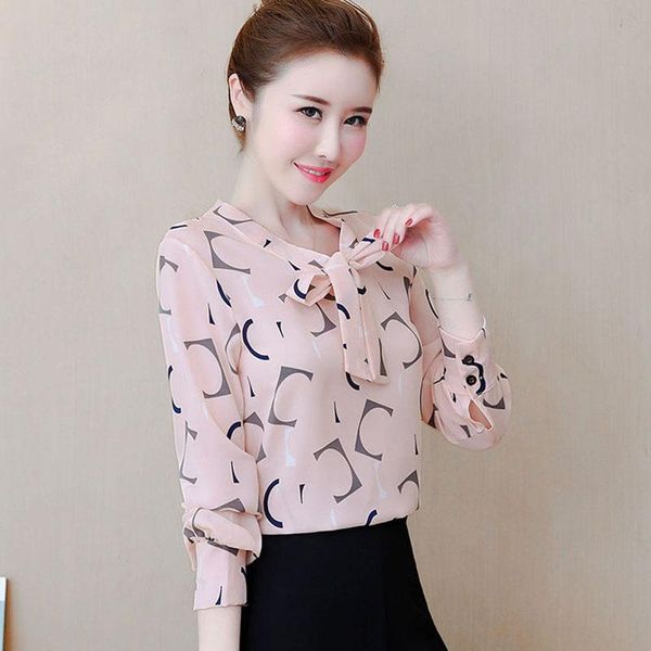 women's blouses & shirts women spring summer style chiffon lady casual bow tie collar printed blusas df2945, White
women's blouses & shirts women spring summer style chiffon lady casual bow tie collar printed blusas df2945, White