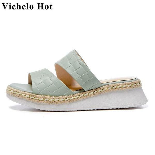 slippers vichelo simple solid outside slipper genuine leather peep toe heels young lady daily wear shoes women l92, Black
slippers vichelo simple solid outside slipper genuine leather peep toe heels young lady daily wear shoes women l92, Black