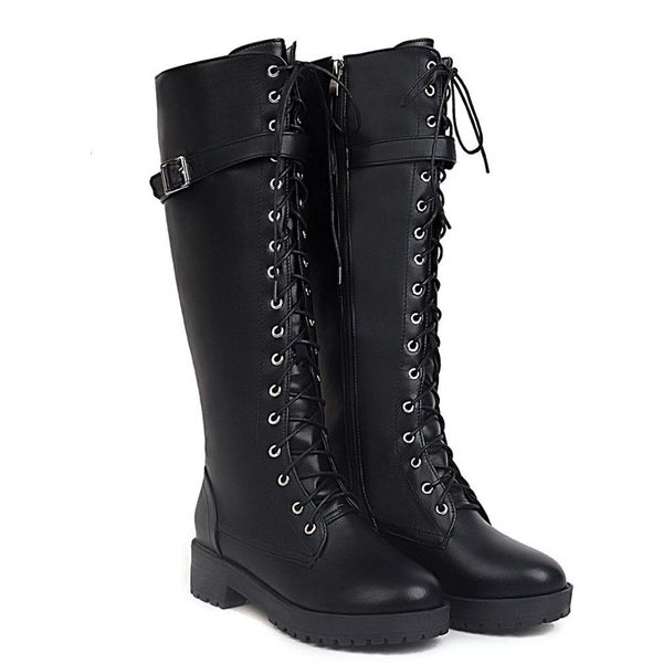 buckle-belt motorcycle with a thick heel lining plutonium pellet resistant to wear of rubber soles knee-length boots lgmz, Black
buckle-belt motorcycle with a thick heel lining plutonium pellet resistant to wear of rubber soles knee-length boots lgmz, Black