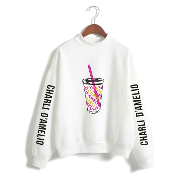 women's hoodies & sweatshirts fashion harajuku sweatshirt clothing ladies high neck pullover charli d'amelio beautiful girl white, Black
women's hoodies & sweatshirts fashion harajuku sweatshirt clothing ladies high neck pullover charli d'amelio beautiful girl white, Black
