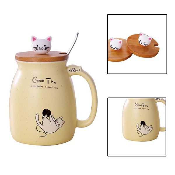 mugs 450ml cup kitten coffee ceramic children cups creative color cat heat-resistant mug cartoon with lid office drinkware gift
mugs 450ml cup kitten coffee ceramic children cups creative color cat heat-resistant mug cartoon with lid office drinkware gift