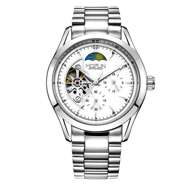 wristwatches luxury men's automatic watches brand mechanical watch for men tourbillon clock steel belt waterproof, Slivery;brown
wristwatches luxury men's automatic watches brand mechanical watch for men tourbillon clock steel belt waterproof, Slivery;brown