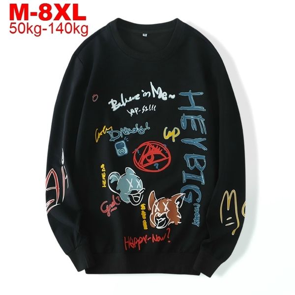 men oversize sweatshirt hoodie autumn hip hop pullovers plus size 8xl 7xl 6xl mens hoodies japanese streetwear male sweatshirts 201113, Black
men oversize sweatshirt hoodie autumn hip hop pullovers plus size 8xl 7xl 6xl mens hoodies japanese streetwear male sweatshirts 201113, Black