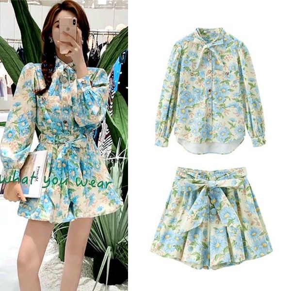 women's tracksuits fashion 2-piece runway spring and summer daisy floral print shirt skirt shorts pants suit set nz100, Gray
women's tracksuits fashion 2-piece runway spring and summer daisy floral print shirt skirt shorts pants suit set nz100, Gray