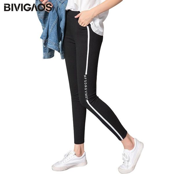 women's leggings bivigaos fall plus size slim black side vertical striped letters embroidery elastic ninth pencil pants for women
women's leggings bivigaos fall plus size slim black side vertical striped letters embroidery elastic ninth pencil pants for women