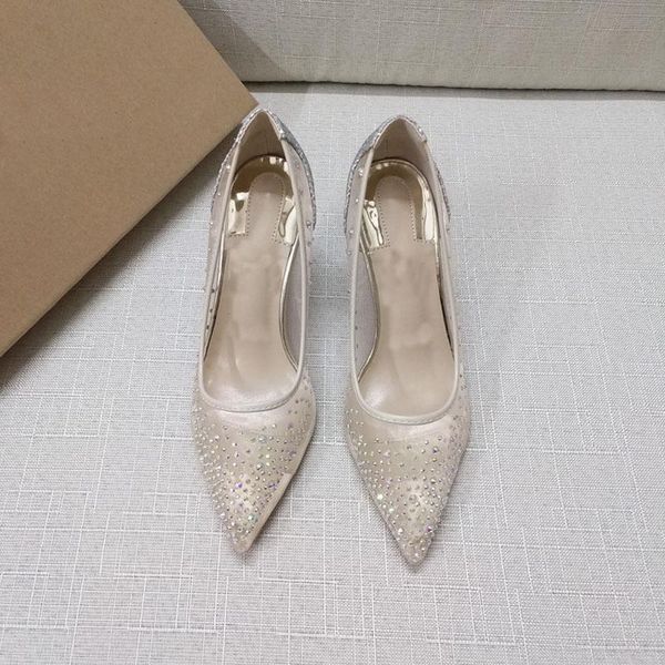 dress shoes women's thin-heeled nude crystal wedding pointed high-heeled mesh rhinestone sequins shallow, Black
dress shoes women's thin-heeled nude crystal wedding pointed high-heeled mesh rhinestone sequins shallow, Black