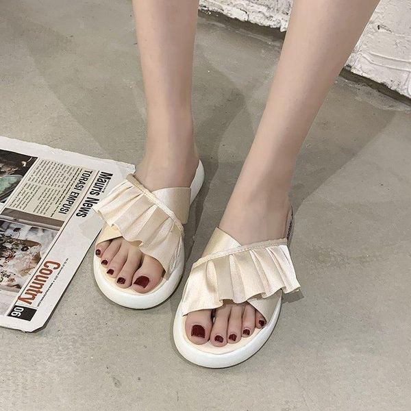 slippers sandals and pu for women's outer wear 2021 summer thick-soled trendy shoes ladies cute solid, Black
slippers sandals and pu for women's outer wear 2021 summer thick-soled trendy shoes ladies cute solid, Black