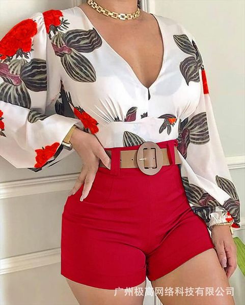 track suits set style women tracksuits full width floral long sleeve v neck casual suit shorts for outfits, Gray
track suits set style women tracksuits full width floral long sleeve v neck casual suit shorts for outfits, Gray