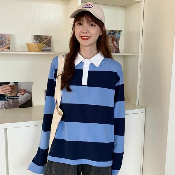 women's hoodies & sweatshirts 2021 autumn women striped long-sleeved t-shirt female wide, Black
women's hoodies & sweatshirts 2021 autumn women striped long-sleeved t-shirt female wide, Black