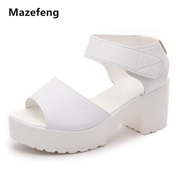 mazefeng new white women sandals hook & loop women high heels female eva shoes casual sandals cut-outs black
mazefeng new white women sandals hook & loop women high heels female eva shoes casual sandals cut-outs black