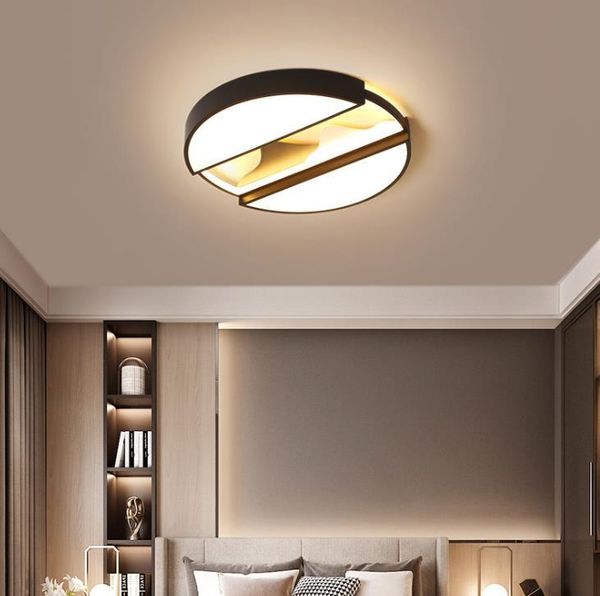ceiling lights modern minimalist round led lamp for bedroom living room kitchen study black mount