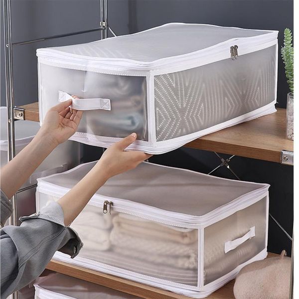 clothing & wardrobe storage oversized transparent box thick dustproof plastic covered foldable clothes organizer household
clothing & wardrobe storage oversized transparent box thick dustproof plastic covered foldable clothes organizer household