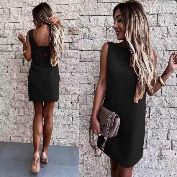 casual dresses fashion o-neck sleeveless bodycon mini a-line dress basic women summer black backless party red clubwear 2021, Black;gray
casual dresses fashion o-neck sleeveless bodycon mini a-line dress basic women summer black backless party red clubwear 2021, Black;gray