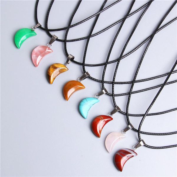 pendant necklaces natural stone crescent moon necklace healing crystal quartz reiki gem neckalce for women men energy jewelry gifts, Silver
pendant necklaces natural stone crescent moon necklace healing crystal quartz reiki gem neckalce for women men energy jewelry gifts, Silver