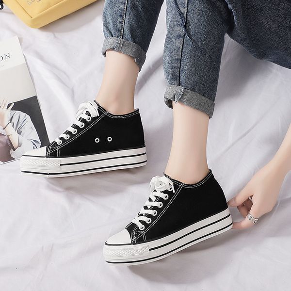 dress shoes the women hidden heel platform wedge canvas outdoor trainers female sneakers woman casual breathable women's m1g6, Black
dress shoes the women hidden heel platform wedge canvas outdoor trainers female sneakers woman casual breathable women's m1g6, Black