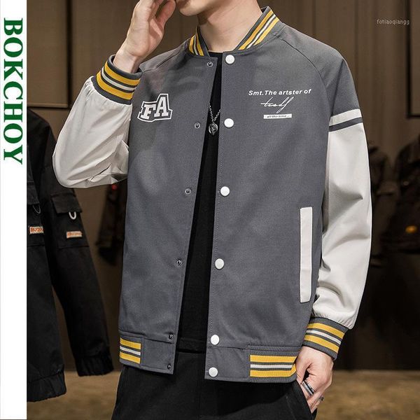 men's jackets 2021 spring men casual thin coat korean style wind breaker baseball uniform fms02-j145, Black;brown
men's jackets 2021 spring men casual thin coat korean style wind breaker baseball uniform fms02-j145, Black;brown