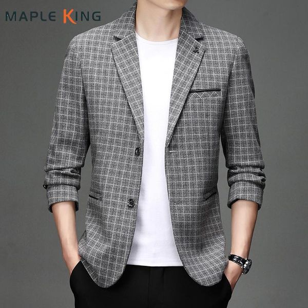 men's suits & blazers luxury blazer masculino fashion casual two buttons formal male plaid suit jacket autumn business brand men clothi, White;black
men's suits & blazers luxury blazer masculino fashion casual two buttons formal male plaid suit jacket autumn business brand men clothi, White;black