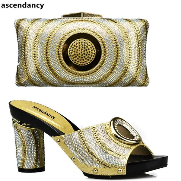 dress shoes rhinestone gold shoe and bag set italian bags to match with decorated party, Black
dress shoes rhinestone gold shoe and bag set italian bags to match with decorated party, Black