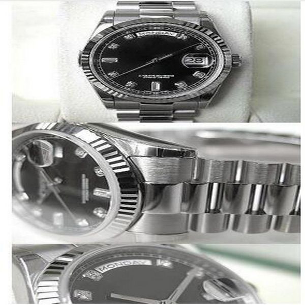luxury watches luxury sapphire daydate 118239 president 18k wg black diamond dial automatic men's watch original box, Slivery;brown
luxury watches luxury sapphire daydate 118239 president 18k wg black diamond dial automatic men's watch original box, Slivery;brown