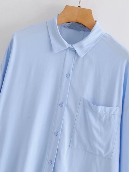 2021 new loose light blue shirts for women street casual style fashion blouse long sleeve with pocket p6wc, Tan;black
2021 new loose light blue shirts for women street casual style fashion blouse long sleeve with pocket p6wc, Tan;black