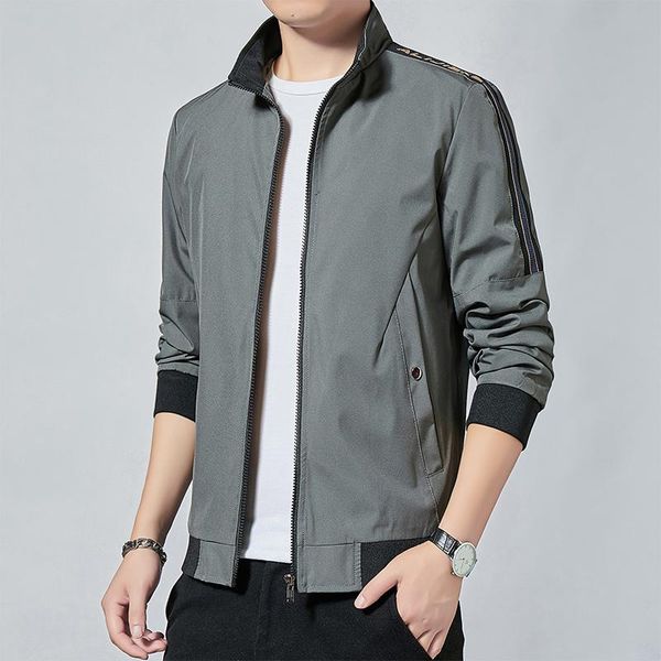 men's jackets spring autumn solid color stand collar slim fit outerwear zipper coats men large size casual jacket 8xl, Black;brown
men's jackets spring autumn solid color stand collar slim fit outerwear zipper coats men large size casual jacket 8xl, Black;brown