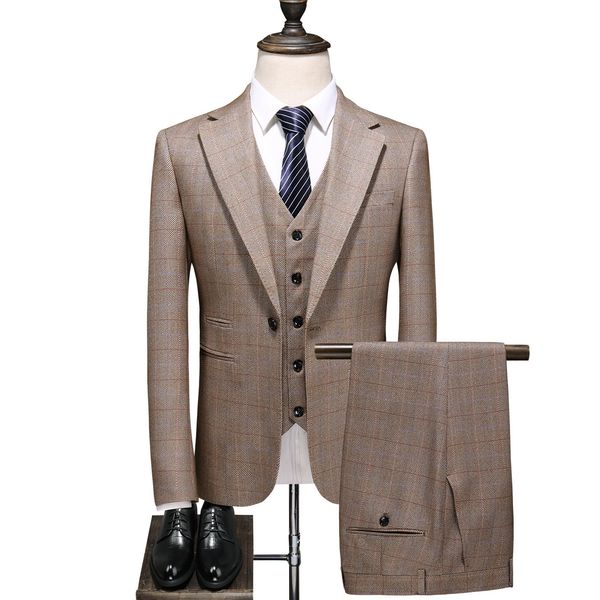 2021 autumn for male formal business pieces plaid fit bridegroom wedding costume marriage homme suit f3wz, White;black
2021 autumn for male formal business pieces plaid fit bridegroom wedding costume marriage homme suit f3wz, White;black