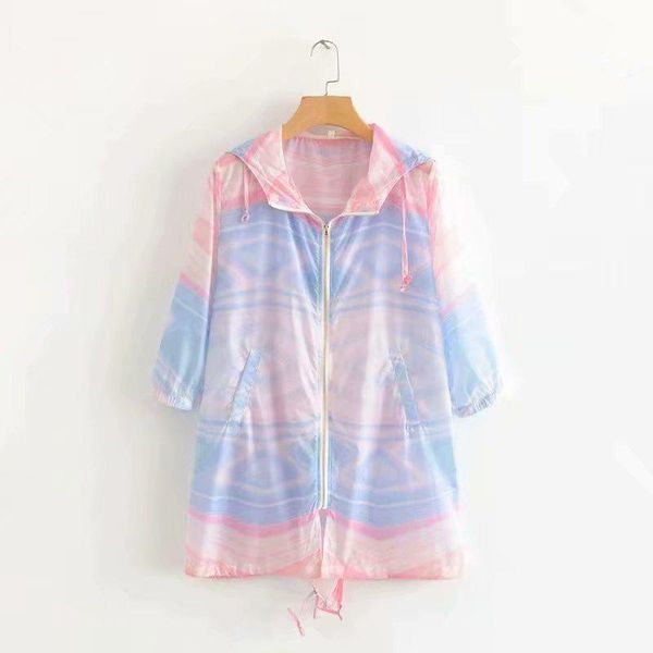 women's jackets biaoruina colorful geometric printed fashion thin hooded jacket female loose a-line sun protection outerwear, Black;brown
women's jackets biaoruina colorful geometric printed fashion thin hooded jacket female loose a-line sun protection outerwear, Black;brown
