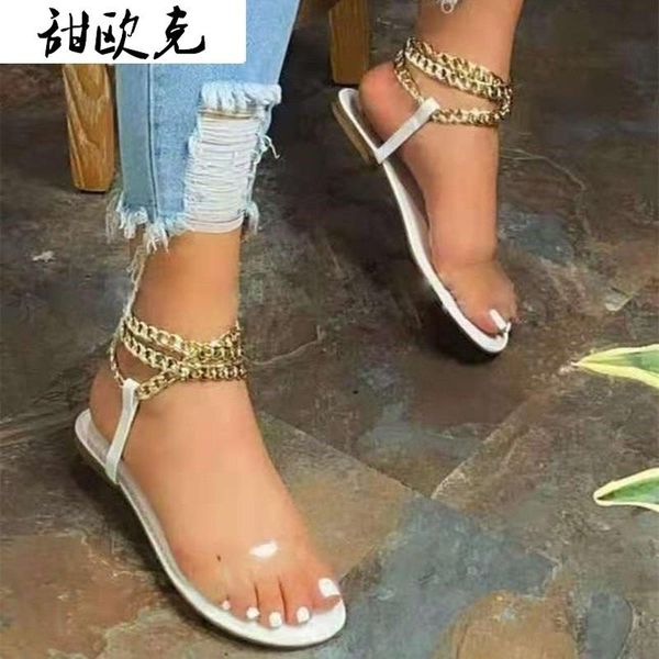 fashion women summer beac sandals flats shoes woman pu sandals leather plus size new flip thong gothic chain comfortable sandas, Black
fashion women summer beac sandals flats shoes woman pu sandals leather plus size new flip thong gothic chain comfortable sandas, Black