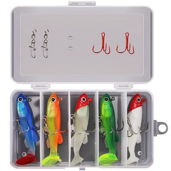luya t-tail lead fish set 8cm12.5g multi color with single and three anchor hook soft bait
luya t-tail lead fish set 8cm12.5g multi color with single and three anchor hook soft bait