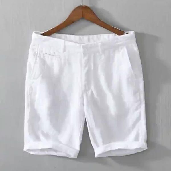 men's shorts 8216 est summer linen for men fashion style beach home five-point pants zipper business casual loose male boardshorts, White;black
men's shorts 8216 est summer linen for men fashion style beach home five-point pants zipper business casual loose male boardshorts, White;black