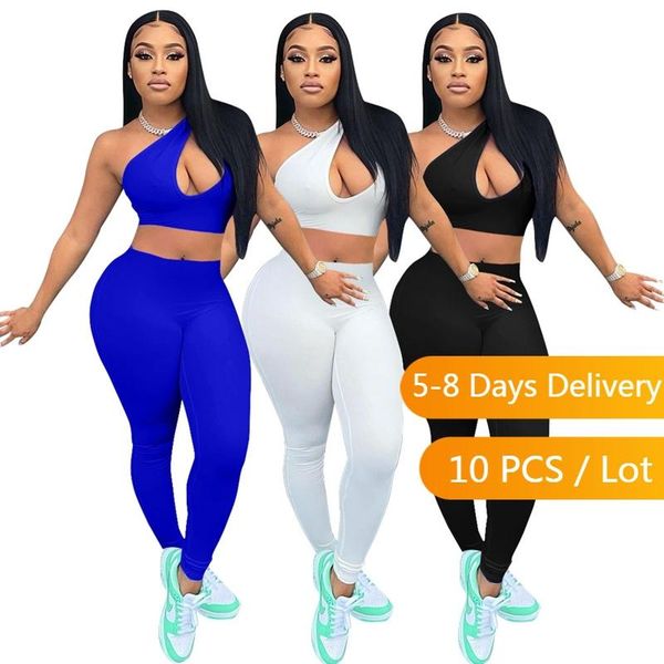 women's two piece pants wholesale items summer sport outfits for women cut out crop and leggings set fitness bodycon pencil, White
women's two piece pants wholesale items summer sport outfits for women cut out crop and leggings set fitness bodycon pencil, White