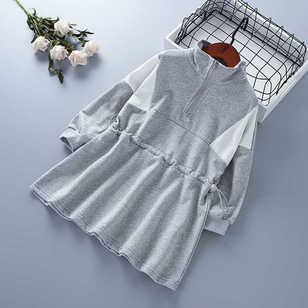 3-7 years girl clothes autumn fashion casual active grey black purple patchwork kid children dresses 210615, Red;yellow
3-7 years girl clothes autumn fashion casual active grey black purple patchwork kid children dresses 210615, Red;yellow