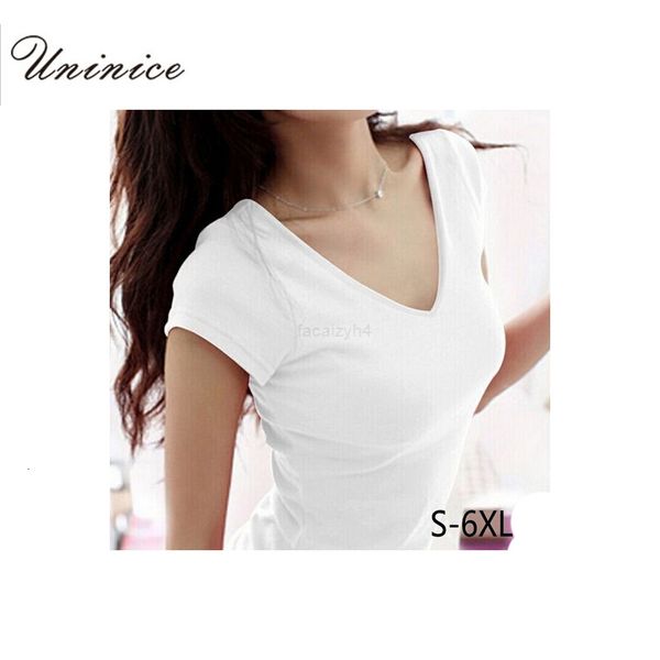 size 5xl wholesale-plus 6xl female summer style short sleeve t-shirts for women round v-neck t shirt crop woman clothes fashion, White
size 5xl wholesale-plus 6xl female summer style short sleeve t-shirts for women round v-neck t shirt crop woman clothes fashion, White