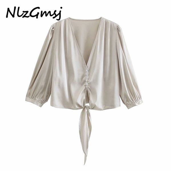 blouse women fashion v neck hem bow tied short smock female casual lady loose blusas 03 210628, White
blouse women fashion v neck hem bow tied short smock female casual lady loose blusas 03 210628, White