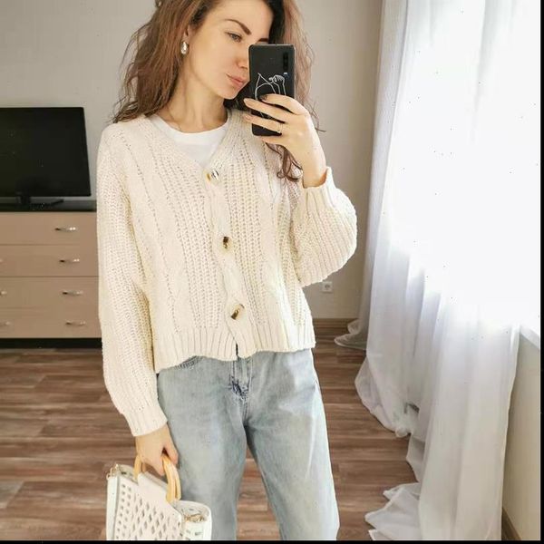chic ladies knitted cardigan female casual v neck coat single breasted jumper 2021 autumn winter oversized women sweater, White;black
chic ladies knitted cardigan female casual v neck coat single breasted jumper 2021 autumn winter oversized women sweater, White;black