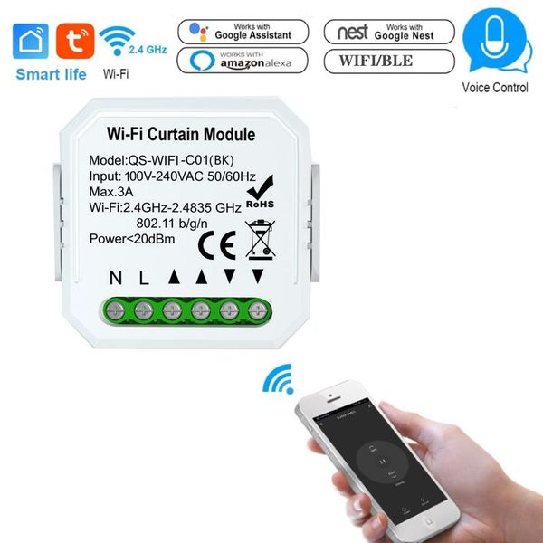 smart home control tuya wifi bk curtain switch on-off blinds module interruptor roller shutter motor voice remote for alexa google
smart home control tuya wifi bk curtain switch on-off blinds module interruptor roller shutter motor voice remote for alexa google