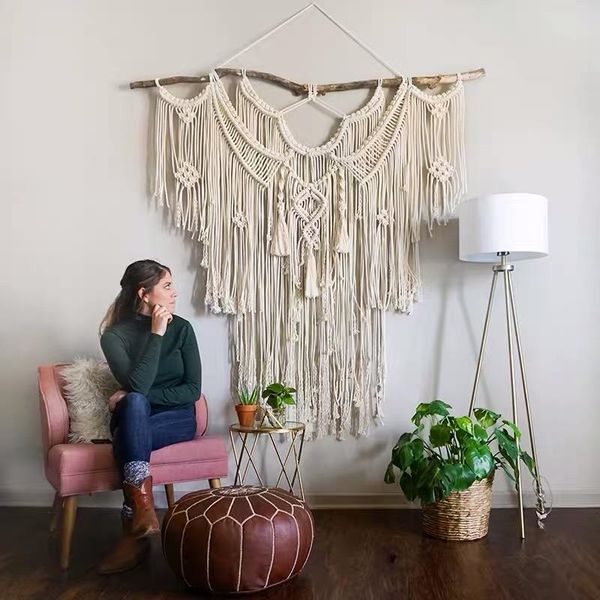 tapestries nordic style large hand woven tassel tapestry modern simple home soft wall carpet accessories farmhouse decor bedroom
tapestries nordic style large hand woven tassel tapestry modern simple home soft wall carpet accessories farmhouse decor bedroom