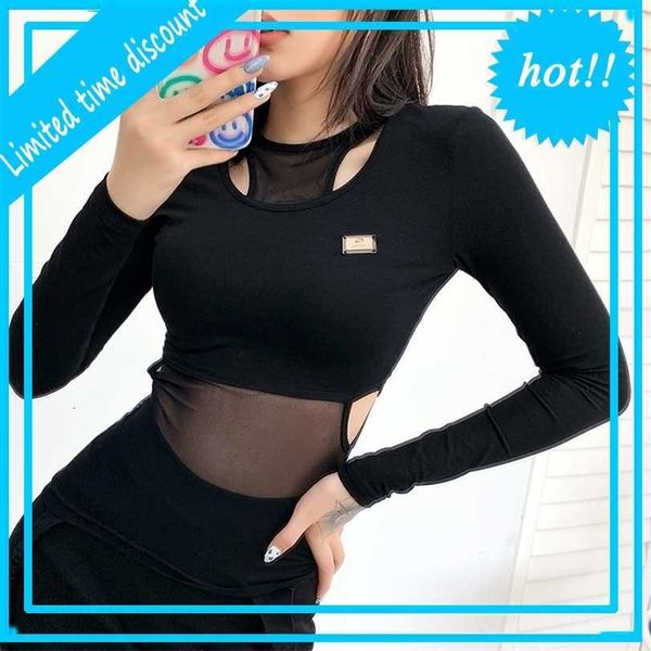 2021 wind autumn winter new women's wear solid color slim cut stitching mesh fake two t-shirts for women, White
2021 wind autumn winter new women's wear solid color slim cut stitching mesh fake two t-shirts for women, White