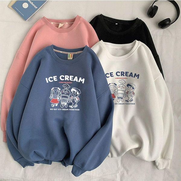 women's jackets plus velvet thick sweater for women preppy korean version loose lazy wind 2021 autumn winter trend round neck all-match, Black;brown
women's jackets plus velvet thick sweater for women preppy korean version loose lazy wind 2021 autumn winter trend round neck all-match, Black;brown