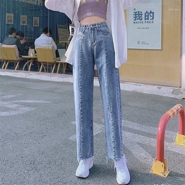 casual solid splice high waist straight jeans women korean fashion light blue loose denim trousers streetwear wide leg women's
casual solid splice high waist straight jeans women korean fashion light blue loose denim trousers streetwear wide leg women's