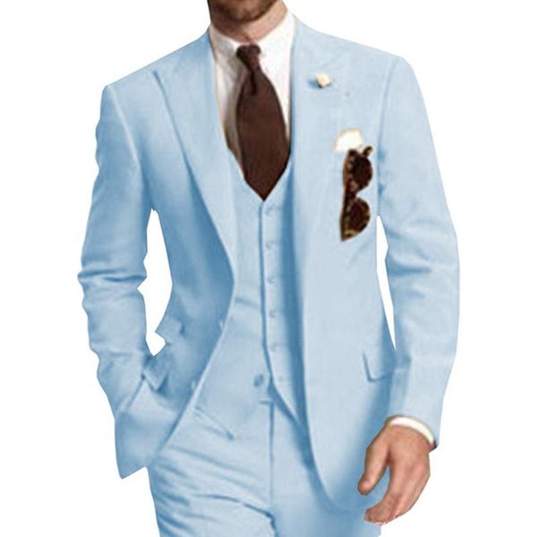men's suits & blazers 3 piece business party men blazer peaked lapel two button tailor made wedding groom tuxedos 2021 jacket pants ves, White;black
men's suits & blazers 3 piece business party men blazer peaked lapel two button tailor made wedding groom tuxedos 2021 jacket pants ves, White;black