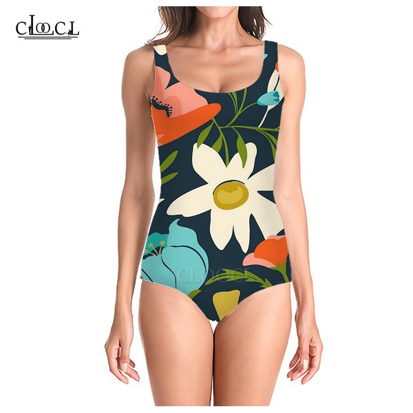 cloocl summer colorful flowers 3d printed sleeveless women swimsuit fashion casual swimsuits beach one piece swimwear, White;black
cloocl summer colorful flowers 3d printed sleeveless women swimsuit fashion casual swimsuits beach one piece swimwear, White;black