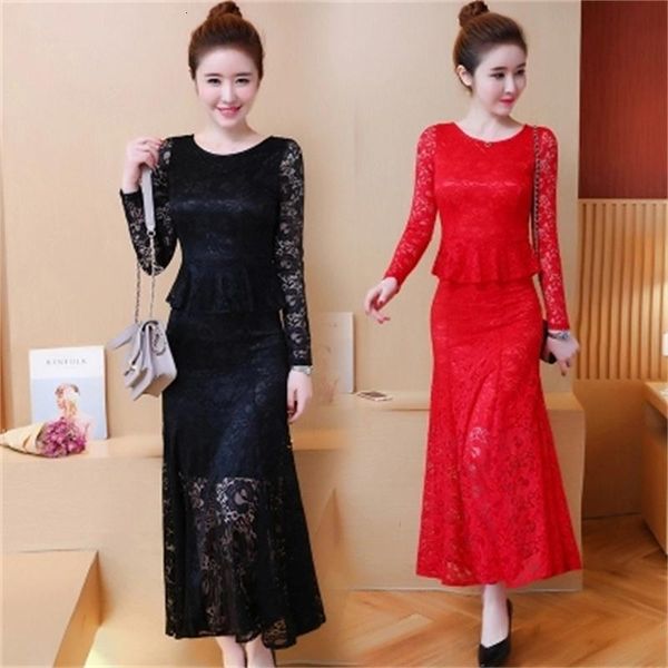 female spring long-sleeve lace open-ended midi dress fine-bottom ladies of parts br69, Black;gray
female spring long-sleeve lace open-ended midi dress fine-bottom ladies of parts br69, Black;gray